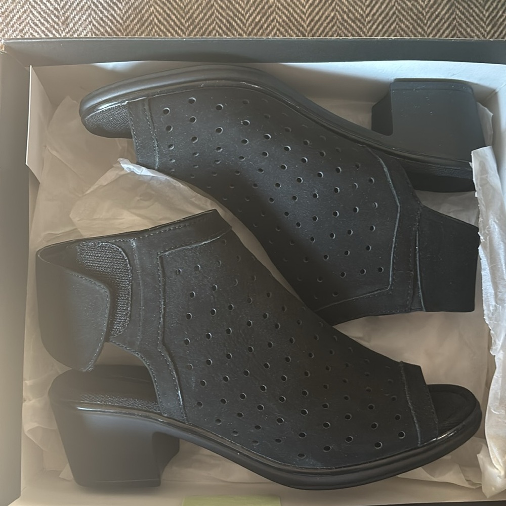 steven By Steve Madden Phoebiey Womens Size 7.5 Black Heeled Sandals New NIB - Picture 6 of 7